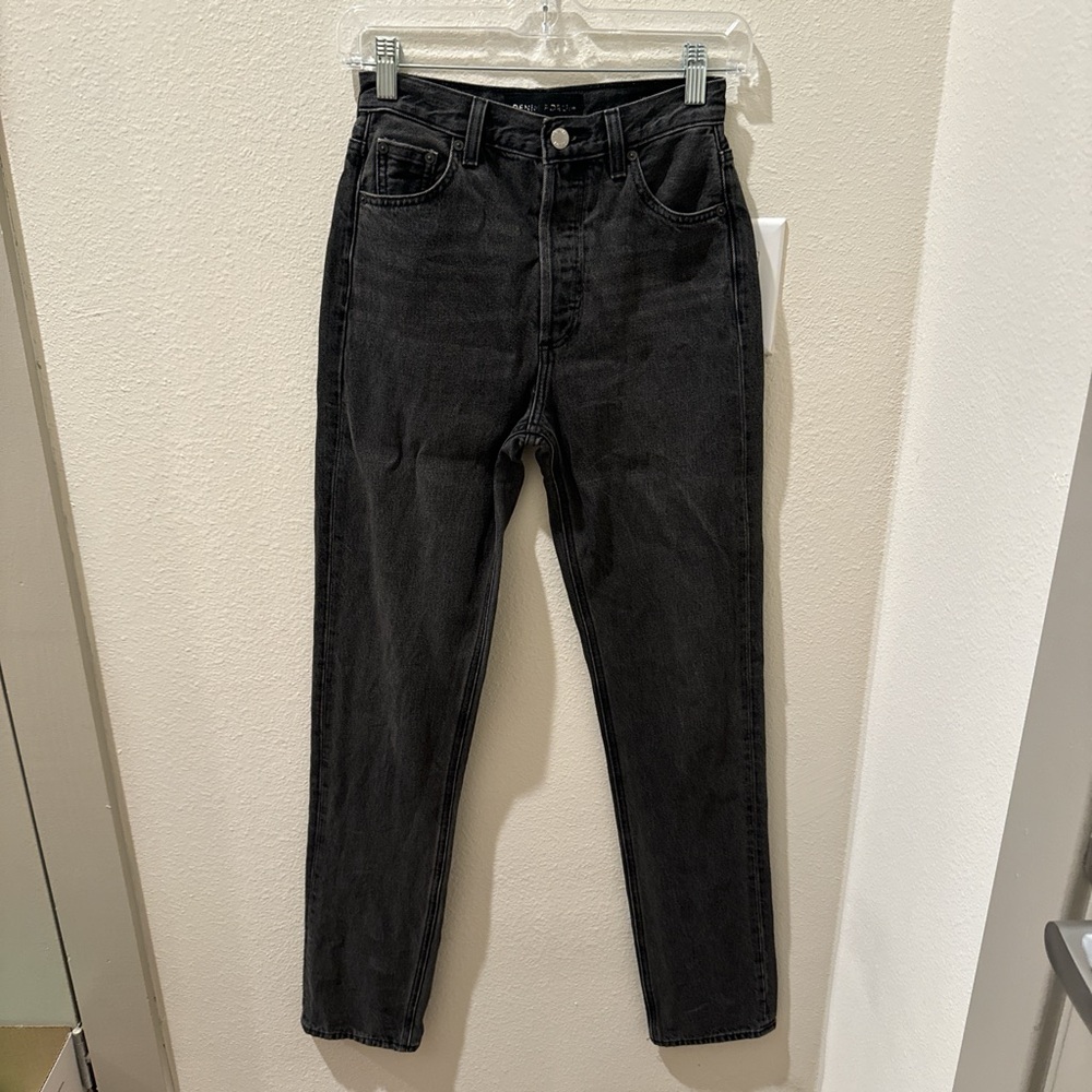 Denim Forum The Nina Stovepipe Black Jeans